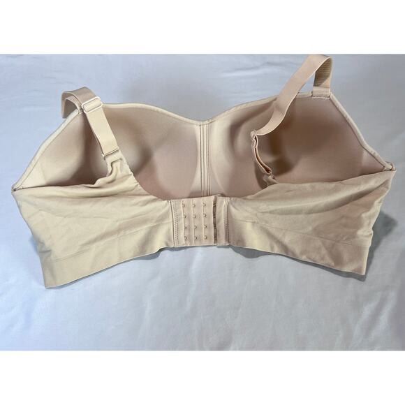 ✨Truekind Daily Comfort Bra Wireless Nude Beige Size 3XL Plus Size Seamless - Picture 2 of 6